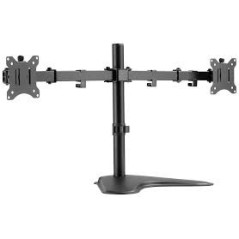 Support Double Ecran  15-32 Pouce, 2x 8 kg (max.), black/ Réf: DA-90401