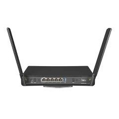Routeur MikroTik Mikrotik hAP ax³ sans fil Gigabit Ethernet Bi-bande (2,4 GHz / 5 GHz) Noir