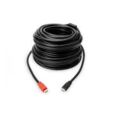 Câble HDMI High Speed connection cable, type A, w/ a M/M, 30.0m, 4K@30Hz, gold, bl