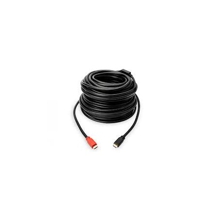 Câble HDMI High Speed connection cable, type A, w/ a M/M, 30.0m, 4K@30Hz, gold, bl