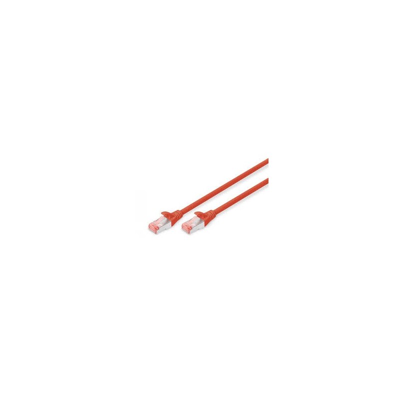 Cordon de brassage CAT6 S-FTP 1 m Rouge