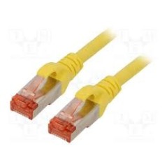 Cordon de brassage CAT6 S-FTP 0.5m  Jaune