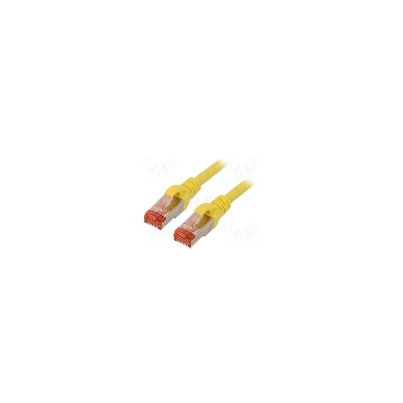 Cordon de brassage CAT6 S-FTP 0.5m  Jaune