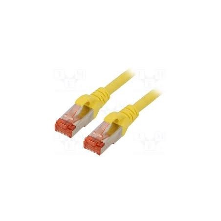 Cordon de brassage CAT6 S-FTP 0.5m  Jaune