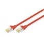 Cordon de brassage CAT6 S-FTP 5m  Rouge