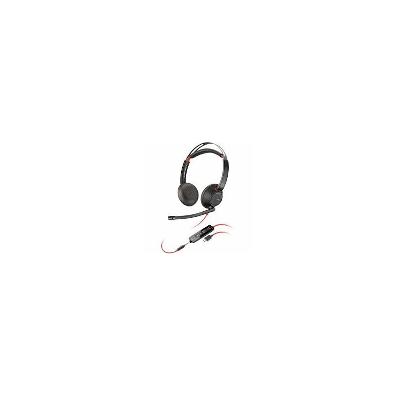 Casque Poly Blackwire 5220 Stereo USB-C Headset 3.5 mm Plug + USB