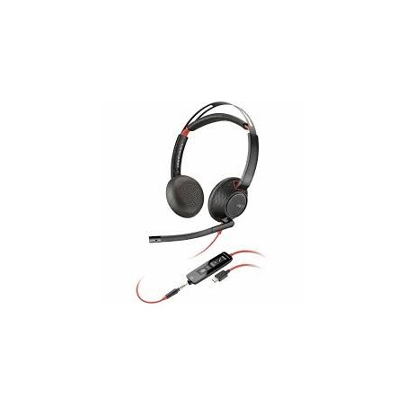 Casque Poly Blackwire 5220 Stereo USB-C Headset 3.5 mm Plug + USB