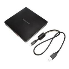 Graveur  Lenovo Slim DVD Burner DB65 Lecteur de disque - DVD±RW (±R DL) - 8x/8x - USB 2.0 - externe  noir