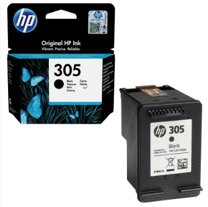 Cartouche HP 305 Black pour HP Deskjet 2710[3YM61AE] - INTEK